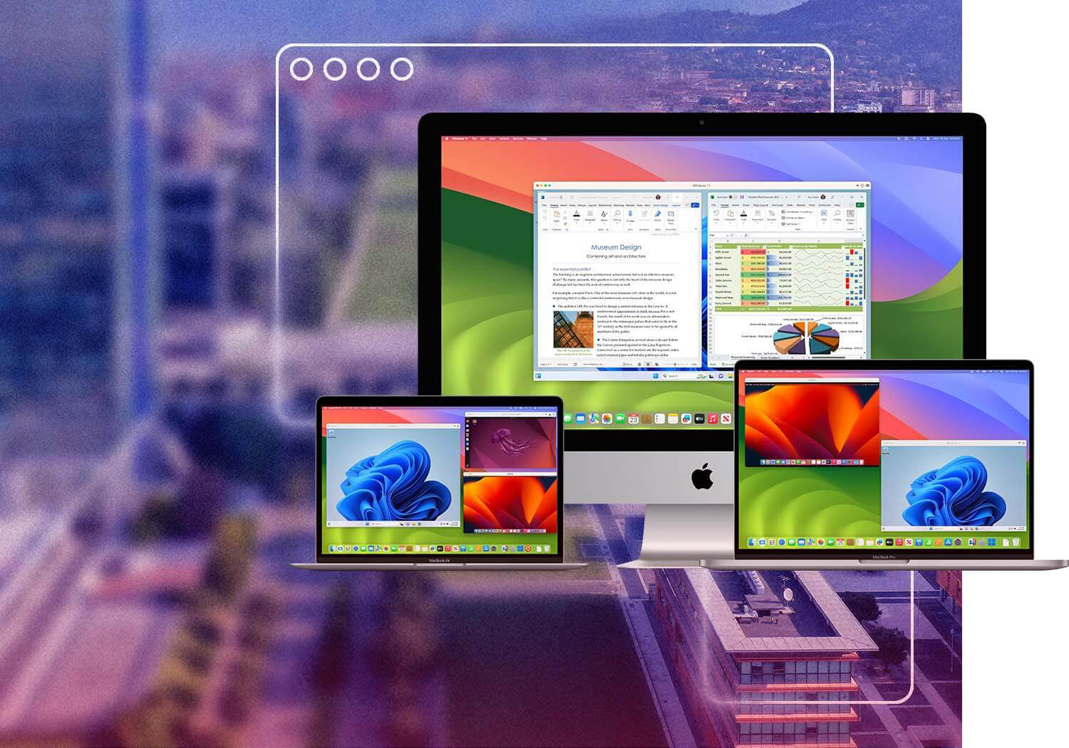 使用我们的虚拟桌面，在 Mac 上运行 Windows，畅享简单、强大且无缝性能体验。