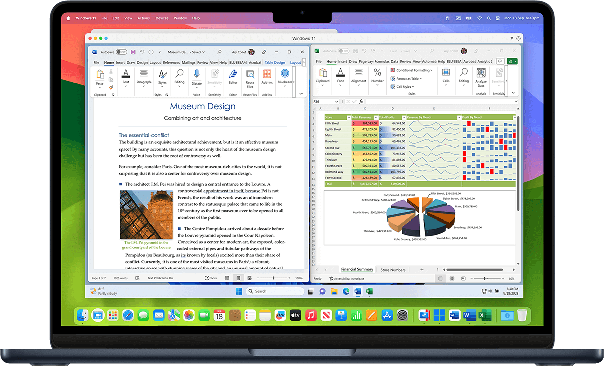 喜欢使用 Windows?我们已经为您准备好了一切。畅享 Windows 完全集成到 Mac 环境中所带来的绝佳性能。