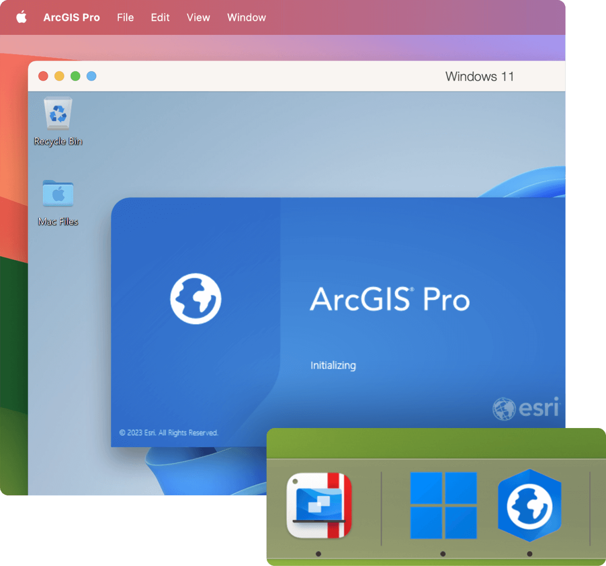 运行 ArcGIS Pro、ArcMap 和其他地理信息系统 (GIS) 软件,创建、分析、虚拟化和共享空间数据