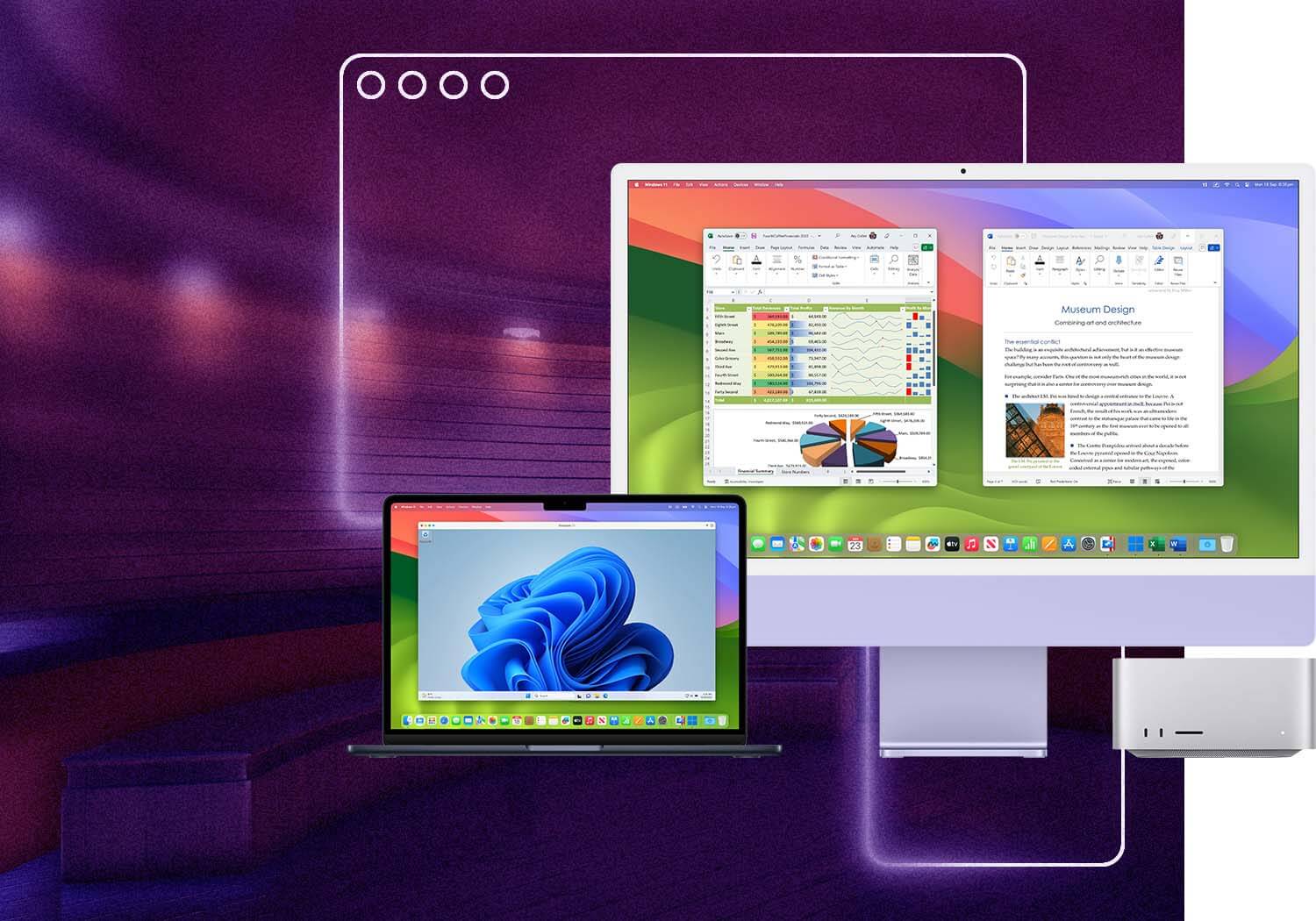 Esegui Windows su Mac con il nostro desktop virtuale per prestazioni semplici, potenti e fluide.