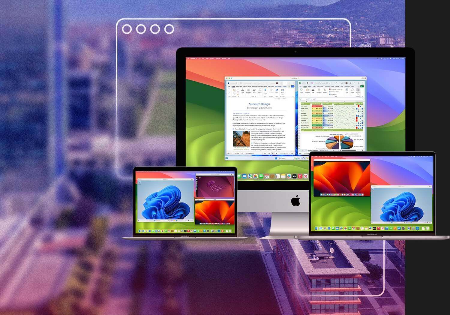 使用我们的虚拟桌面，在 Mac 上运行 Windows，畅享简单、强大且无缝性能体验。