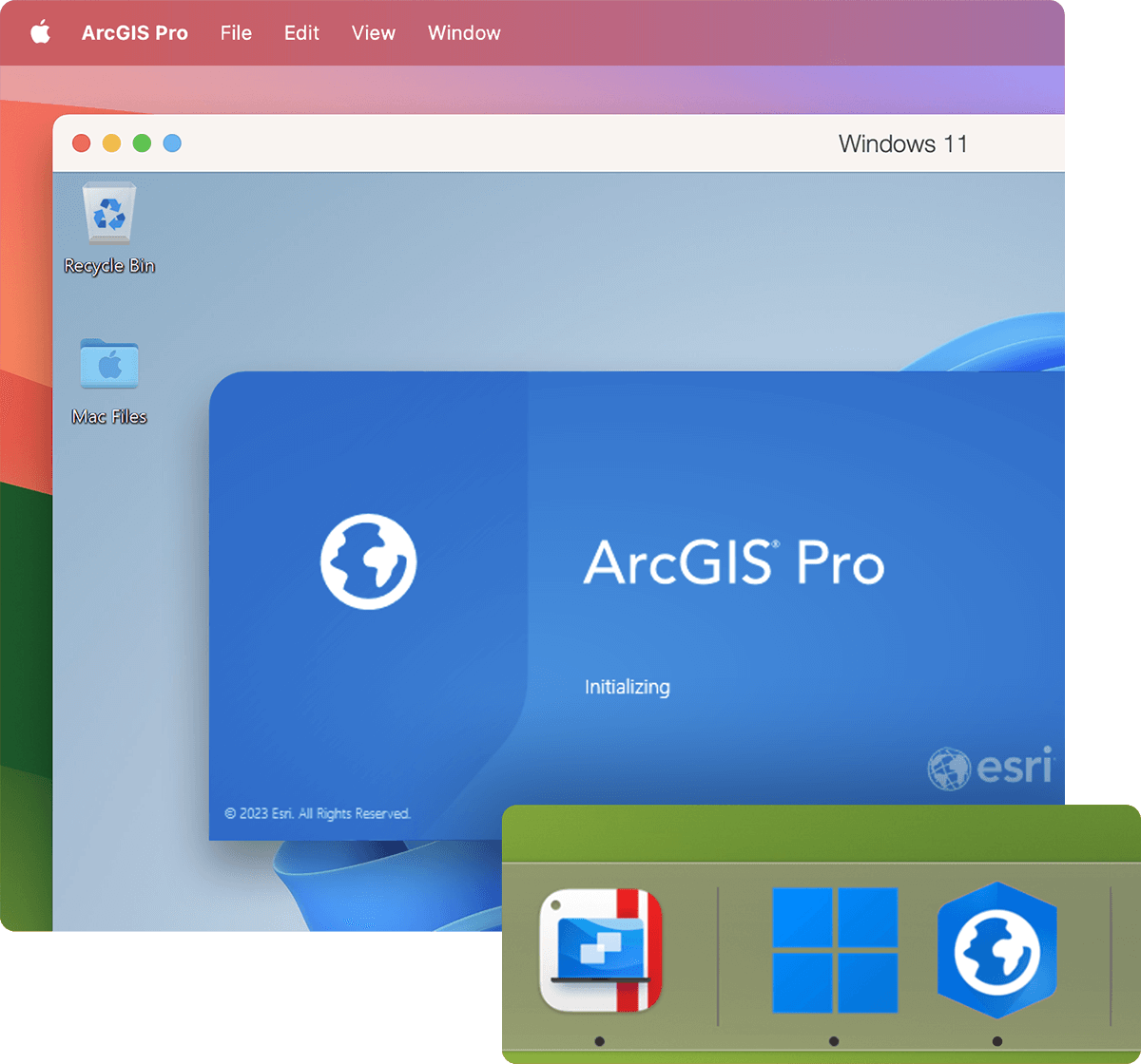 运行 ArcGIS Pro、ArcMap 和其他地理信息系统 (GIS) 软件，创建、分析、虚拟化和共享空间数据