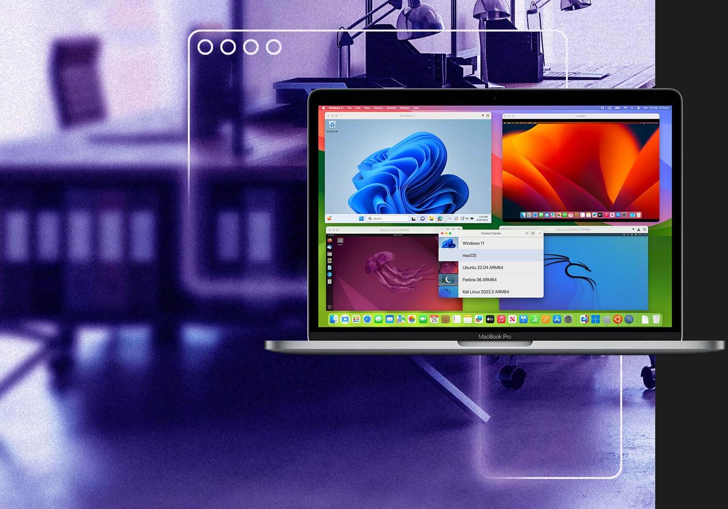 使用我们的虚拟桌面，在 Mac 上运行 Windows，畅享简单、强大且无缝性能体验。